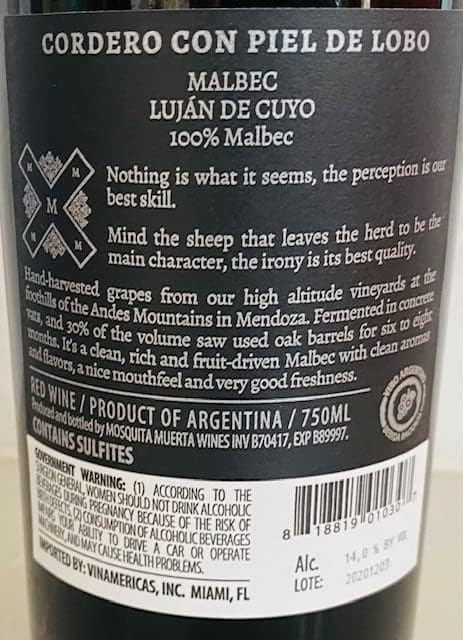 Kit Compre 5 e Leve 6 Cordero con Piel de Lobo Malbec (750 mL)