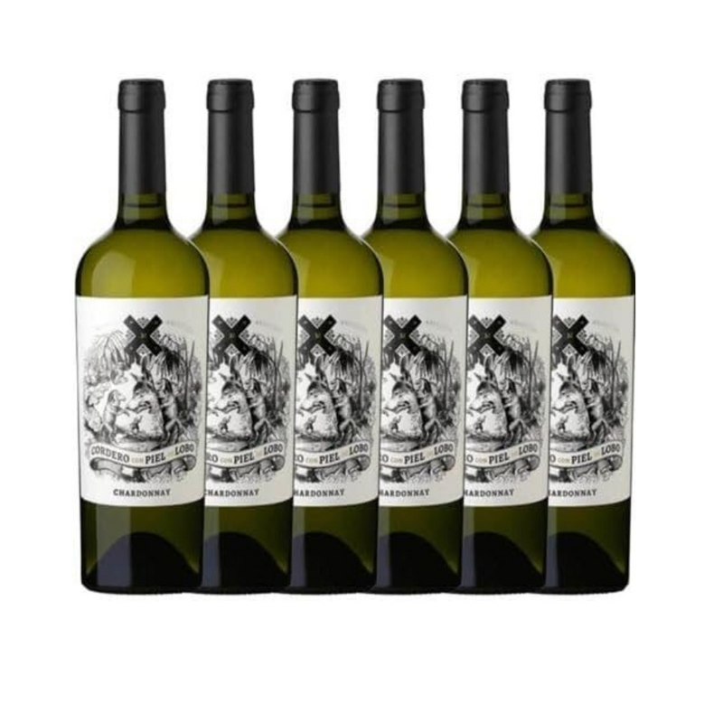 Vinho Argentino Cordero Con Piel de Lobo chardonnay – kit com 6 garrafas