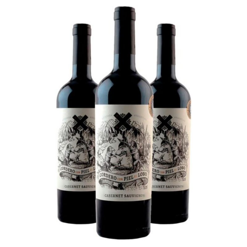 Kit 3 Cordero Con Piel de Lobo Cabernet Sauvignon